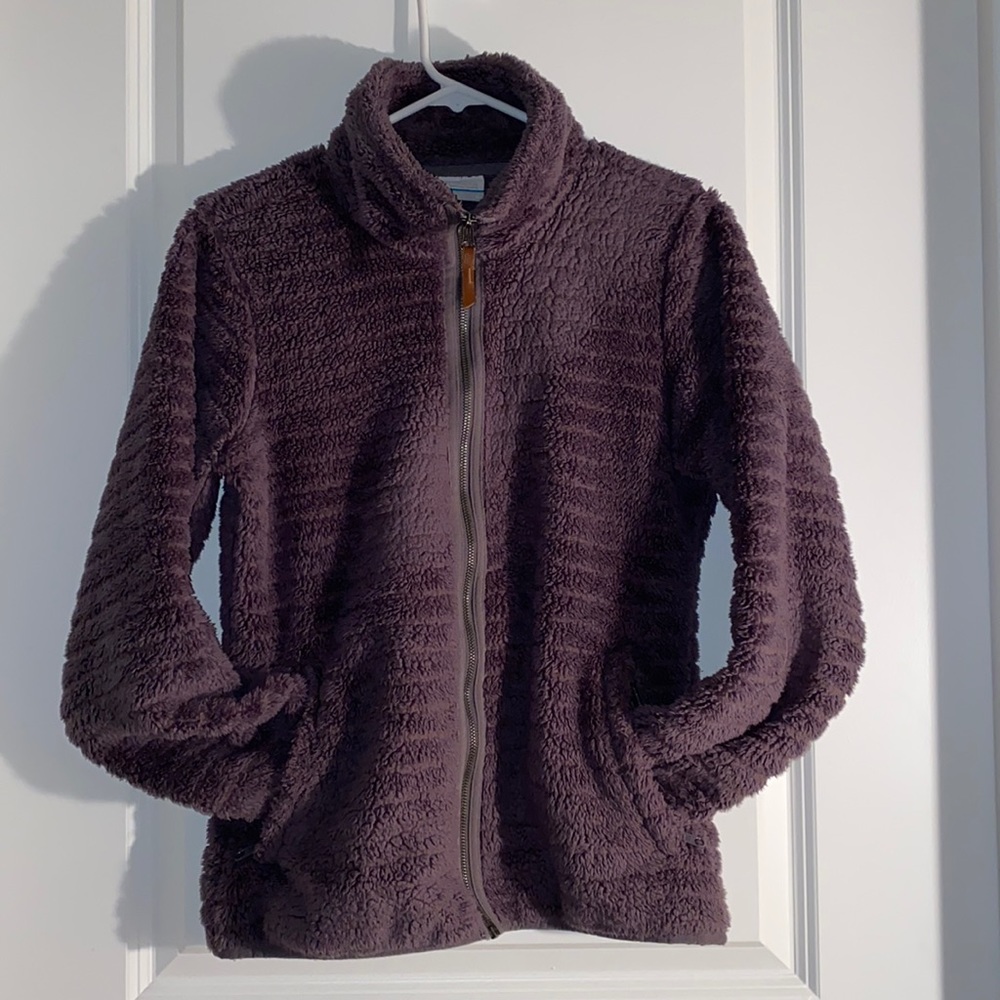Columbia Purple Fuzzy Jacket